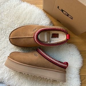 UGG Tazz Platform Slipper Chestnut US 8/EU 39 NEW WITH TAGS & BOX 💛